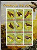 Gabon 2006 Birds of Prey imperf sheetlet containing 9 values unmounted mint