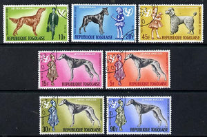 Togo 1967 UNICEF (Dogs) set of 7 cto used, SG 500-506*