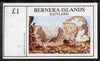 Bernera 1981 Paintings of Battles imperf souvenir sheet (£1 value) unmounted mint