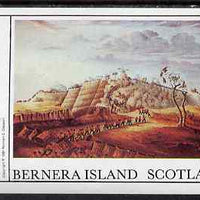 Bernera 1981 Paintings of Battles imperf deluxe sheet (£2 value) unmounted mint