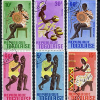Togo 1966 Arts & Crafts set of 6 cto used, SG 469-74