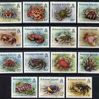 Solomon Islands 1993 Crabs definitive set of 15 values complete unmounted mint, SG 752-66