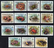 Solomon Islands 1993 Crabs definitive set of 15 values complete unmounted mint, SG 752-66