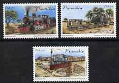 Namibia 2006 Railway Centenary perf set of 3 unmounted mint