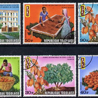 Togo 1971 Int Cocoa Day set of 6 cto used, SG 811-16*