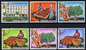Togo 1971 Int Cocoa Day set of 6 cto used, SG 811-16*