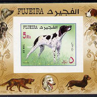 Fujeira 1970 Dogs (Pointer) imperf m/sheet unmounted mint (Mi BL 38B)