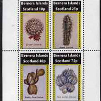 Bernera 1981 Cacti (Crown Cactus, Apple Cactus etc) perf,set of 4 values (imprint within main stamp design) unmounted mint
