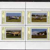 Bernera 1983 Aircraft #15 perf,set of 4 values (10p to 75p) unmounted mint