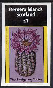 Bernera 1981 Cacti (Hedgehog Cactus) imperf souvenir sheet (£1 value) unmounted mint