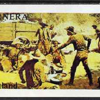 Bernera 1981? Wild West imperf souvenir sheet (£1 value - The Quarrel) unmounted mint