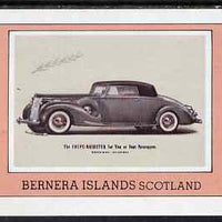 Bernera 1980 Vintage Cars imperf deluxe sheet (£2 value) unmounted mint