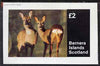 Bernera 1981 Deer #2 imperf deluxe sheet (£2 value) unmounted mint