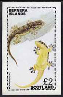 Bernera 1981 Moorish Gecko imperf deluxe sheet (£2 value) unmounted mint