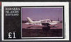 Bernera 1983 Light Aircraft imperf souvenir sheet (£1 value) unmounted mint