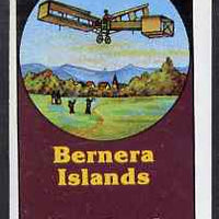 Bernera 1983 Early Aircraft imperf souvenir sheet (£1 value) unmounted mint