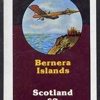 Bernera 1983 Early Aircraft imperf deluxe sheet (£2 value) unmounted mint