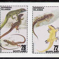 Bernera 1981 Lizards imperf set of 2 values (28p & 72p) unmounted mint