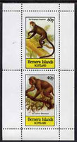 Bernera 1983 Primates (Guenon & Macaque) perf set of 2 values unmounted mint