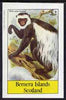 Bernera 1983 Primates (Guereza) imperf deluxe sheet (£2 value) unmounted mint