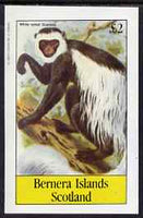 Bernera 1983 Primates (Guereza) imperf deluxe sheet (£2 value) unmounted mint