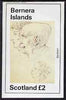 Bernera 1981 Sketches (Barbieri) imperf deluxe sheet (£2 value) unmounted mint