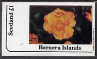 Bernera 1983 Roses imperf souvenir sheet (£1 value) unmounted mint