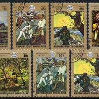 Togo 1970 ILO (Paintings) perf set of 7 cto used, SG 713-19*