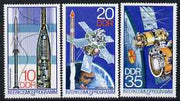 Germany - East 1978 'Interkosmos' Space Programme perf set of 3 unmounted mint SG E2025-7