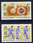 Germany - East 1970 World rienteeing Championships perf set of 2 unmounted mint SG E1326-7