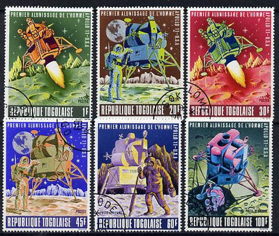 Togo 1969 First Man On The Moon set of 6 cto used, SG 644-49*