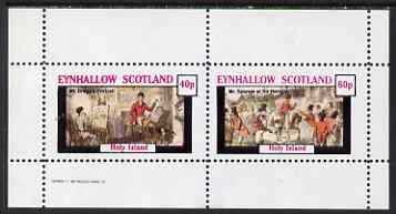 Eynhallow 1982 Sporting Traditions (Mr Bragg & Mr Sponge) perf set of 2 values unmounted mint