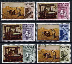 Togo 1968 Paintings of Local Industries set of 6 cto used, SG 577-82*