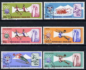 Togo 1967 Olympic Games set of 6 cto used, SG 563-68