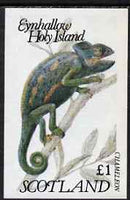 Eynhallow 1983 Chameleon imperf souvenir sheet (£1 value) unmounted mint