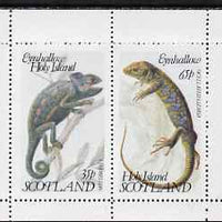 Eynhallow 1983 Lizards perf set of 2 values unmounted mint