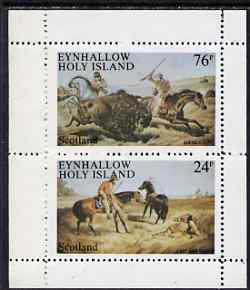 Eynhallow 1983 Wild West perf set of 2 values unmounted mint