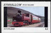 Eynhallow 1981 Steam Locos #01 imperf deluxe sheet (£2 value - Narrow Gauge Panier Tank) unmounted mint