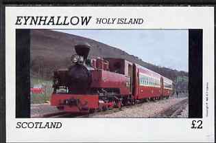 Eynhallow 1981 Steam Locos #01 imperf deluxe sheet (£2 value - Narrow Gauge Panier Tank) unmounted mint