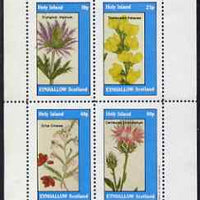 Eynhallow 1983 Flowers #33 perf set of 4 values unmounted mint