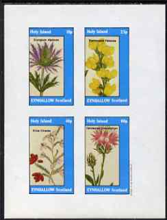 Eynhallow 1983 Flowers #33 imperf set of 4 values unmounted mint