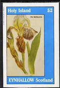 Eynhallow 1983 Flowers #33 imperf deluxe sheet (£2 value - Iris) unmounted mint