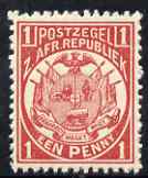 Transvaal 1885-93 General Issue 1d carmine Perf 12.5 unmounted mint, SG 176