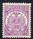 Transvaal 1885-93 General Issue 2.5d mauve Perf 12.5 unmounted mint, SG 179