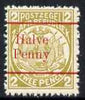 Transvaal 1893 Surcharged 1/2d on 2d in red unmounted mint, SG 195
