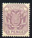 Transvaal 1895-96 Wagon with Poles 3d mauve unmounted mint, SG 208