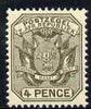 Transvaal 1895-96 Wagon with Poles 4d olive-black unmounted mint, SG 209