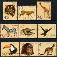 Poland 1972 Zoo Animals set of 9 cto used, SG 2147-55