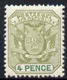Transvaal 1896-97 Wagon with Poles 4d sage-green & green unmounted mint, SG 221
