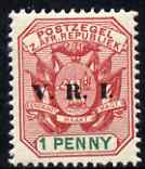 Transvaal 1900 V.R.I. overprint on 1d red & green unmounted mint, SG 227